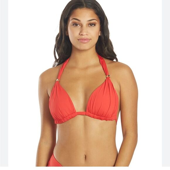 Ralph Lauren Red Bikini Swimsuit Top & Bottom - Picture 1 of 6